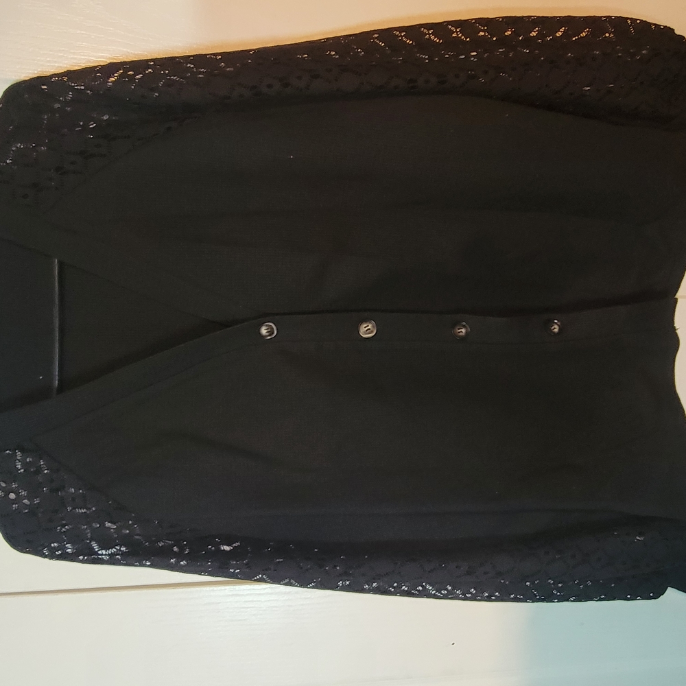 Elegant Black Women's Cardigan